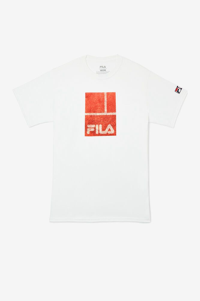 Fila T-Shirt Herre Hvide Paris HVO-698342